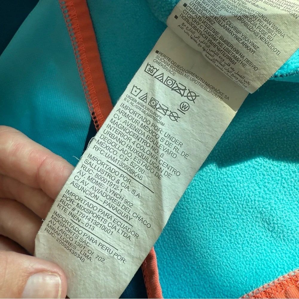 🦊 Under Armour Kids Hoodie - Teal and Orange